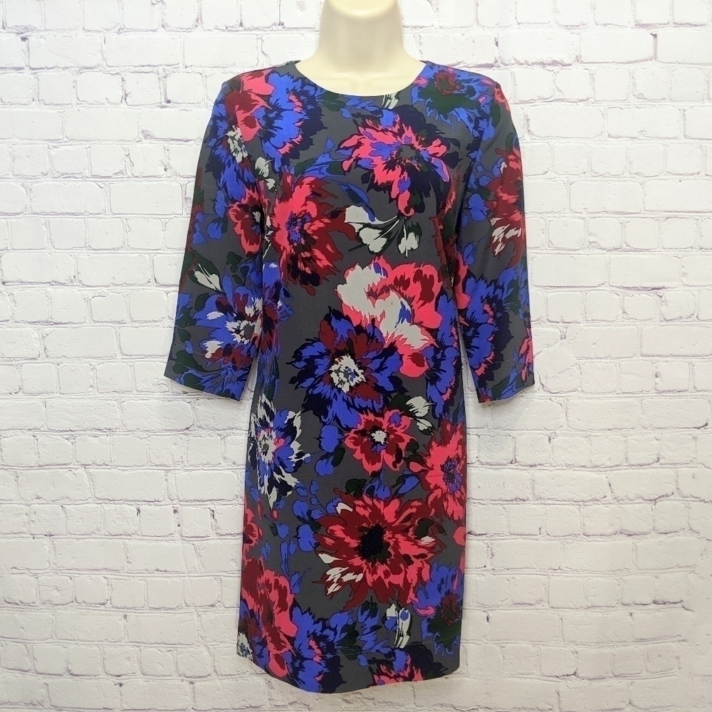 Fossil Floral Silk Shift Dress‎